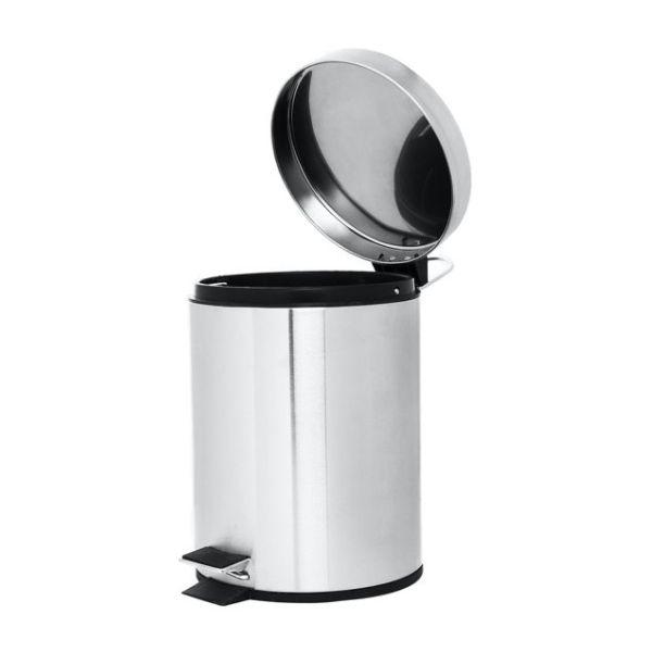 INOX BUCKET POLISHED STAINLESS STEEL SOFT CLOSE 12L HI-SET