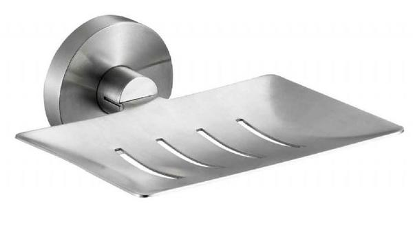 SATIN FINISHED STAINLESS STEEL SOAP DISH