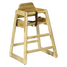 SILLA ALTA DE BEBÉ DE MADERA NATURAL
