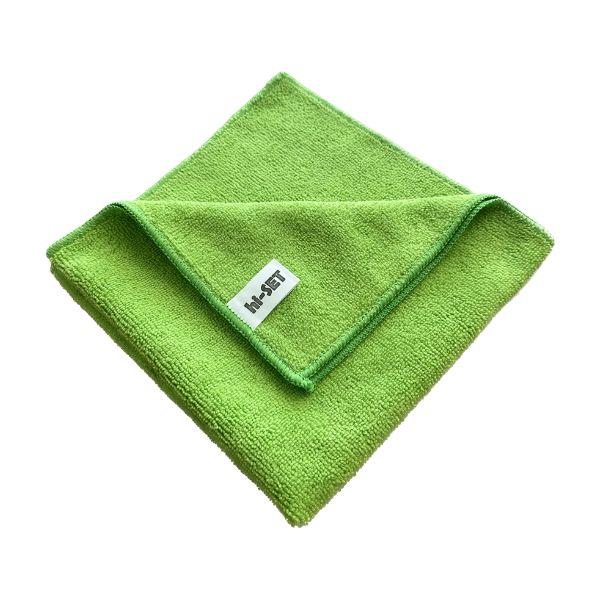 PANO MICROFIBRAS VERDE HI-SET 40X40 - PACK 12 UNI.