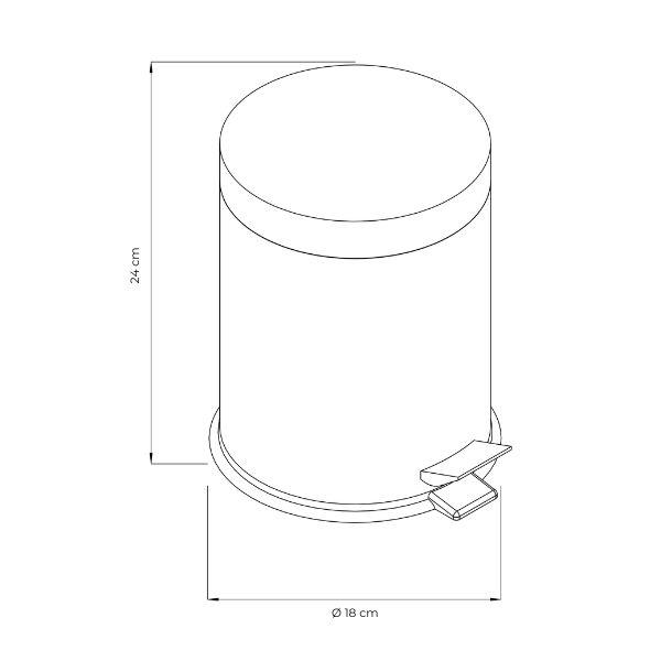 TOILET PAPER DISPENSER HI-SET LUXE