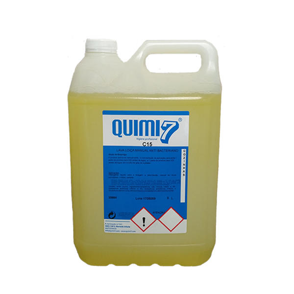 LAVA LOUÇA MANUAL ANTIBACTERIANO QUIMI7 C15 - 1X5L