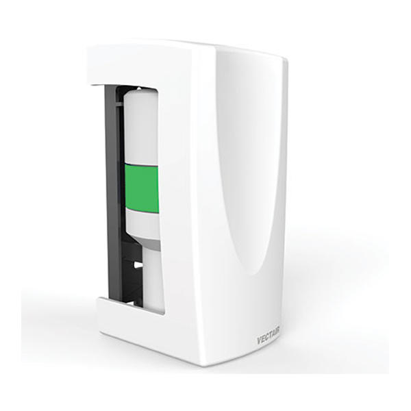 WHITE V-AIR SOLID AIR FRESHENER DISPENSER