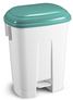 DERBY - 60 LT BIN WITH PEDAL AND GREEN LID