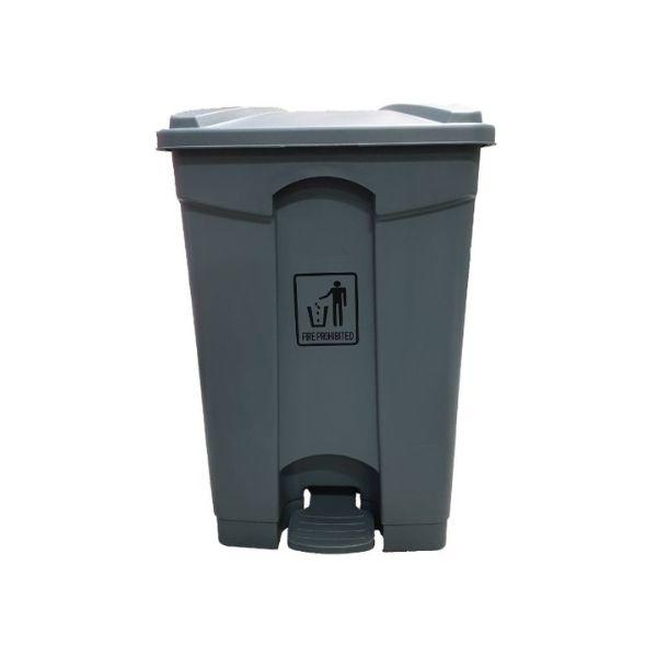 WHITE PEDAL BIN WITH LID AND WHEELS