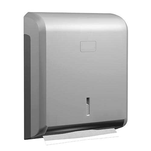 HAND TOWELS DISPENSER HI-SET LUXE GREY METALIC