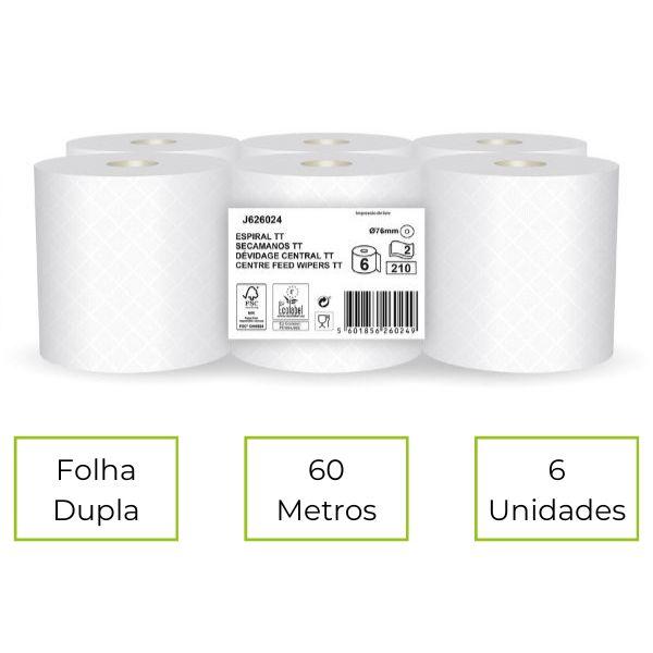 ROLO DE EXTRAÇÃO CENTRAL PASTA 2F 60M 6UNI AMOOS