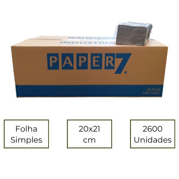 TOALHA DE MÃOS RECICLADA 20X21 2600 UNI. PAPER7 KOOL
