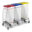 TRIPLE LINEN TROLLEY DUST WITH PEDALS